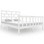 Estructura de cama madera maciza de pino blanco 120x200 cm de vidaXL, Camas y somieres - Ref: Foro24-3101344, Precio: 139,45 ...