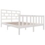 Estructura de cama madera maciza de pino blanco 120x200 cm de vidaXL, Camas y somieres - Ref: Foro24-3101344, Precio: 139,45 ...