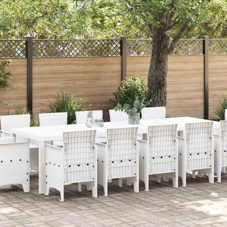 Conjunto de Comedor de Jardín 13 pcs Poliratán en Mesas de jardín | Comprar online en Foru.es