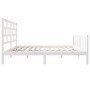 Estructura de cama madera maciza de pino blanco 120x200 cm de vidaXL, Camas y somieres - Ref: Foro24-3101344, Precio: 139,45 ...