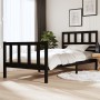 Estructura de cama madera maciza negro 100x200 cm de vidaXL, Camas y somieres - Ref: Foro24-3101147, Precio: 144,26 €, Descue...