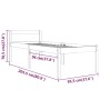 Cama para personas mayores madera maciza de pino 90x200 cm de vidaXL, Camas y somieres - Ref: Foro24-810599, Precio: 108,15 €...