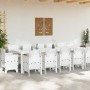 Conjunto de Comedor de Jardín con cojín 13 pcs Blanco en Mesas de jardín | Comprar online en Foru.es