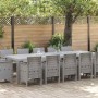 Conjunto de Comedor de Jardín 13 pcs Gris claro Poliratán en Mesas de jardín | Comprar online en Foru.es