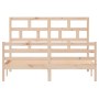 Estructura de cama de madera maciza de pino 160x200 cm de vidaXL, Camas y somieres - Ref: Foro24-3101293, Precio: 144,72 €, D...