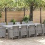 Conjunto de Comedor de Jardín con cojín 13 pcs Gris claro en Mesas de jardín | Comprar online en Foru.es