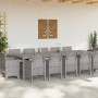 Conjunto de Comedor de Jardín con cojín 13 pcs Gris claro en Mesas de jardín | Comprar online en Foru.es