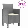 Conjunto de Comedor de Jardín con cojín 13 pcs Gris claro en Mesas de jardín | Comprar online en Foru.es