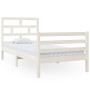 Estructura de cama madera maciza de pino 90x200 cm de vidaXL, Camas y somieres - Ref: Foro24-3101269, Precio: 104,02 €, Descu...