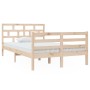 Estructura de cama madera maciza de pino 120x200 cm de vidaXL, Camas y somieres - Ref: Foro24-3101278, Precio: 119,25 €, Desc...