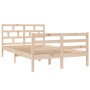 Estructura de cama madera maciza de pino 120x200 cm de vidaXL, Camas y somieres - Ref: Foro24-3101278, Precio: 119,25 €, Desc...