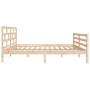 Estructura de cama madera maciza de pino 120x200 cm de vidaXL, Camas y somieres - Ref: Foro24-3101278, Precio: 119,25 €, Desc...
