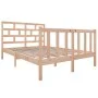 Solid pine wood bed frame 140x190 cm by vidaXL, Beds and slatted bases - Ref: Foro24-3101328, Price: 132,00 €, Discount: %