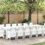Conjunto de Comedor de Jardín 15 pcs Blanco Ratan Polt en Mesas de jardín | Comprar online en Foru.es