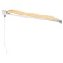 Toldo retráctil aluminio y tela amarillo y blanco 3,5x2,5 m de vidaXL, Toldos - Ref: Foro24-3154532, Precio: 816,91 €, Descue...