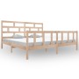 Estructura de cama de madera maciza de pino 200x200 cm de vidaXL, Camas y somieres - Ref: Foro24-3101368, Precio: 152,19 €, D...