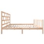 Estructura de cama de madera maciza de pino 200x200 cm de vidaXL, Camas y somieres - Ref: Foro24-3101368, Precio: 152,19 €, D...