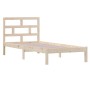 Estructura de cama madera maciza de pino 100x200 cm de vidaXL, Camas y somieres - Ref: Foro24-3101208, Precio: 89,96 €, Descu...