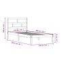 Estructura de cama madera maciza de pino 100x200 cm de vidaXL, Camas y somieres - Ref: Foro24-3101208, Precio: 89,96 €, Descu...
