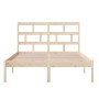 Estructura de cama madera maciza de pino 120x200 cm de vidaXL, Camas y somieres - Ref: Foro24-3101213, Precio: 116,29 €, Desc...