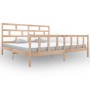 Estructura de cama madera maciza de pino 180x200 cm de vidaXL, Camas y somieres - Ref: Foro24-3101363, Precio: 155,33 €, Desc...