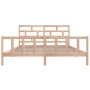 Estructura de cama madera maciza de pino 180x200 cm de vidaXL, Camas y somieres - Ref: Foro24-3101363, Precio: 155,33 €, Desc...