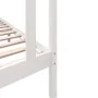 Solid white pine wood bed frame 90x200 cm by vidaXL, Beds and slatted bases - Ref: Foro24-3101334, Price: 101,72 €, Discount: %
