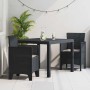 Conjunto de Comedor de Jardín 3 pcs Antracita Ratan Polt en Mesas de jardín | Comprar online en Foru.es