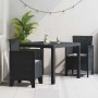 Conjunto de Comedor de Jardín 3 pcs Antracita Ratan Polt en Mesas de jardín | Comprar online en Foru.es