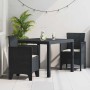 Conjunto de Comedor de Jardín 3 pcs Antracita Ratan Polt en Mesas de jardín | Comprar online en Foru.es