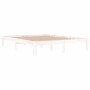 Estructura de cama madera maciza blanca King Size 150x200 cm de vidaXL, Camas y somieres - Ref: Foro24-810371, Precio: 112,84...