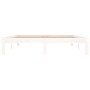 Estructura de cama madera maciza blanca King Size 150x200 cm de vidaXL, Camas y somieres - Ref: Foro24-810371, Precio: 112,84...