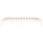 Estructura de cama madera maciza blanca King Size 150x200 cm de vidaXL, Camas y somieres - Ref: Foro24-810371, Precio: 112,84...