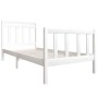 Estructura de cama madera maciza blanco 90x200 cm de vidaXL, Camas y somieres - Ref: Foro24-3100705, Precio: 102,57 €, Descue...