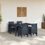 Conjunto de Comedor de Jardín 5 pcs Antracita Ratan Polt en Mesas de jardín | Comprar online en Foru.es