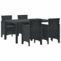 Conjunto de Comedor de Jardín 5 pcs Antracita Ratan Polt en Mesas de jardín | Comprar online en Foru.es