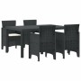Conjunto de Comedor de Jardín 5 pcs Antracita Ratan Polt en Mesas de jardín | Comprar online en Foru.es