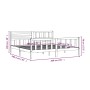 Estructura de cama de madera maciza gris 200x200 cm de vidaXL, Camas y somieres - Ref: Foro24-3101175, Precio: 194,08 €, Desc...