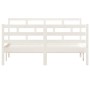 Estructura de cama de madera maciza de pino blanco 140x190 cm de vidaXL, Camas y somieres - Ref: Foro24-3101264, Precio: 142,...
