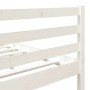 Estructura de cama de madera maciza de pino blanco 140x190 cm de vidaXL, Camas y somieres - Ref: Foro24-3101264, Precio: 142,...