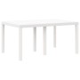 Conjunto de Comedor de Jardín 5 pcs Blanco Ratan Polt en Mesas de jardín | Comprar online en Foru.es