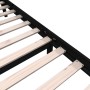 Estructura de cama de madera maciza de pino negro 140x190 cm de vidaXL, Camas y somieres - Ref: Foro24-3101332, Precio: 187,4...