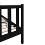 Estructura de cama de madera maciza de pino negro 140x190 cm de vidaXL, Camas y somieres - Ref: Foro24-3101332, Precio: 187,4...