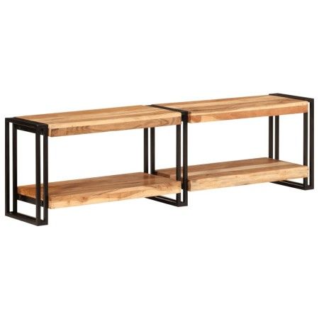 Mueble de TV madera maciza de acacia 140x30x40 cm de vidaXL, Muebles TV - Ref: Foro24-356172, Precio: 107,64 €, Descuento: %