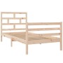 Estructura de cama madera maciza 90x200 cm de vidaXL, Camas y somieres - Ref: Foro24-3101268, Precio: 94,51 €, Descuento: %