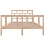 Estructura de cama de madera maciza de pino 160x200 cm de vidaXL, Camas y somieres - Ref: Foro24-3101358, Precio: 139,45 €, D...