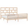 Estructura de cama de madera maciza de pino 200x200 cm de vidaXL, Camas y somieres - Ref: Foro24-3101303, Precio: 151,83 €, D...