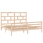 Estructura de cama de madera maciza de pino 200x200 cm de vidaXL, Camas y somieres - Ref: Foro24-3101303, Precio: 151,83 €, D...