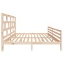 Estructura de cama de madera maciza de pino 200x200 cm de vidaXL, Camas y somieres - Ref: Foro24-3101303, Precio: 151,83 €, D...