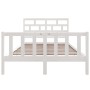Estructura de cama madera maciza de pino blanco 135x190 cm de vidaXL, Camas y somieres - Ref: Foro24-3101324, Precio: 153,00 ...